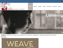 Tablet Screenshot of listeningforachange.org